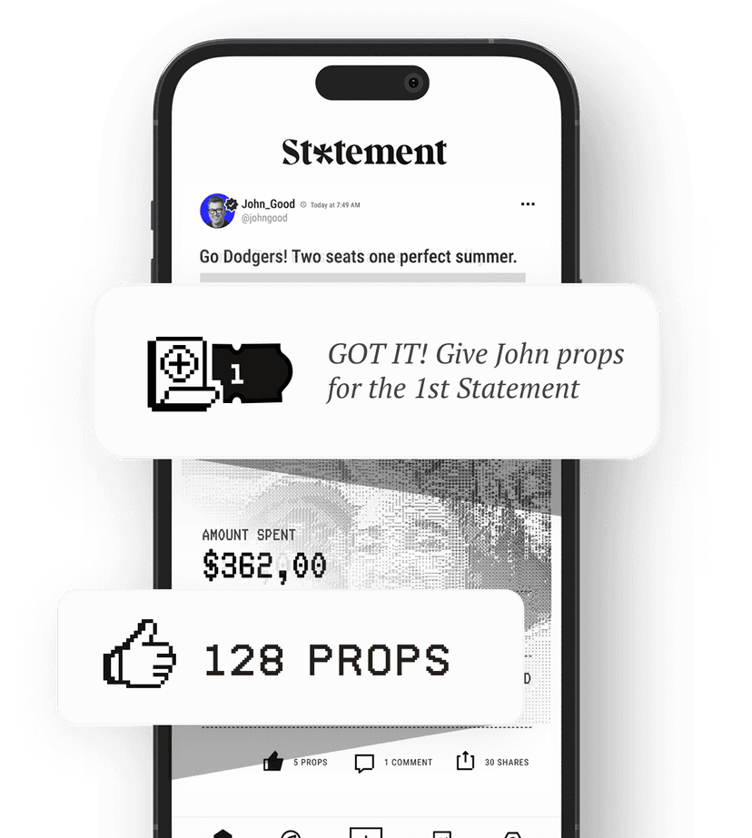 Another screenshot of the Statement social media platform